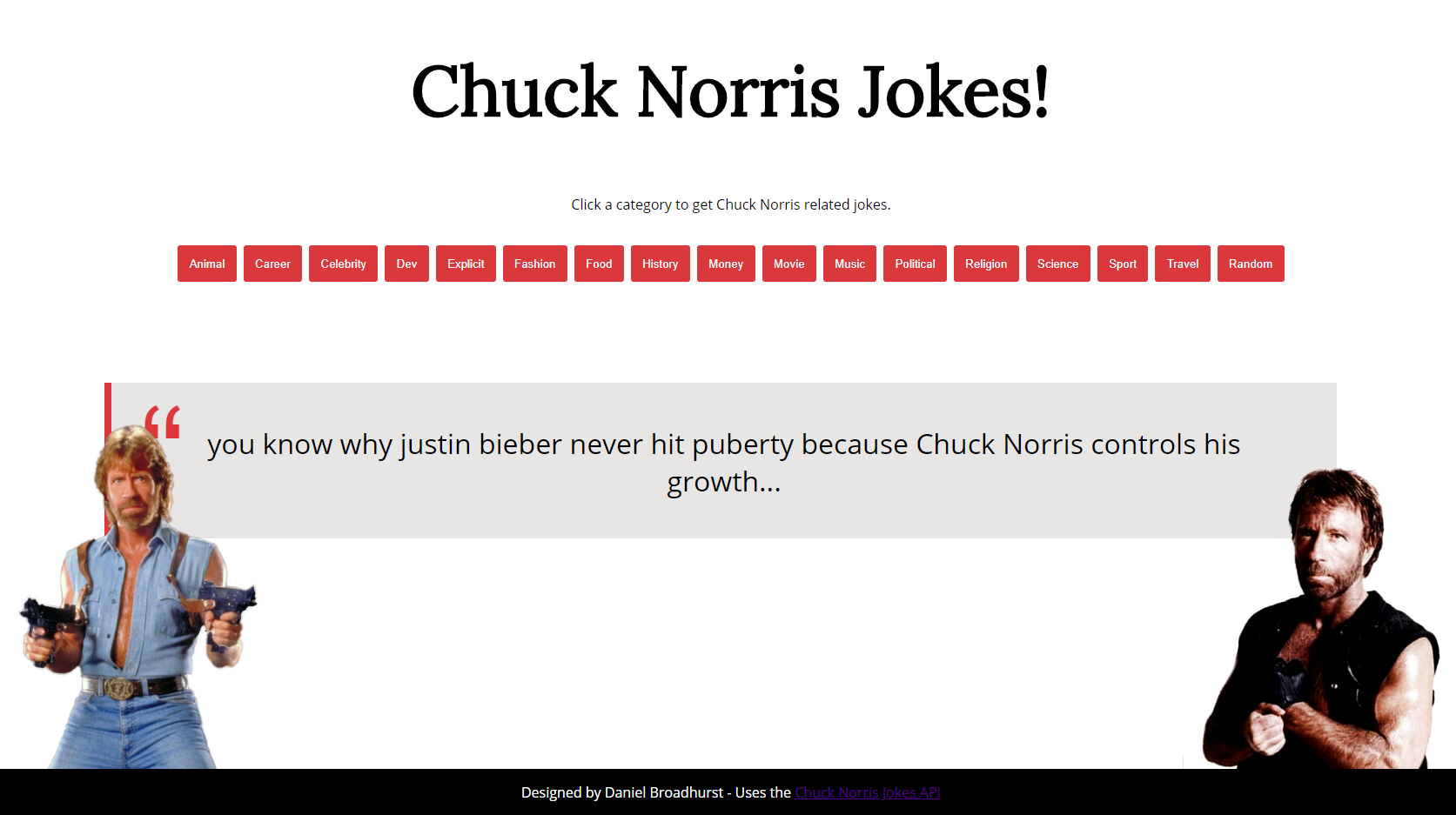 Chuck Norris Jokes API