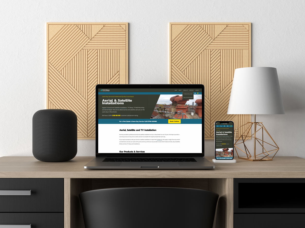 S&#038;S Aerials | Website Design